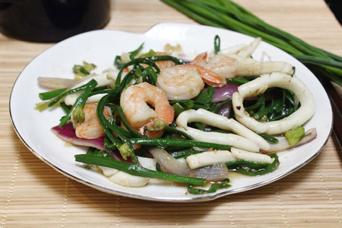 Mực xào hẹ - Món ngon giảm cân