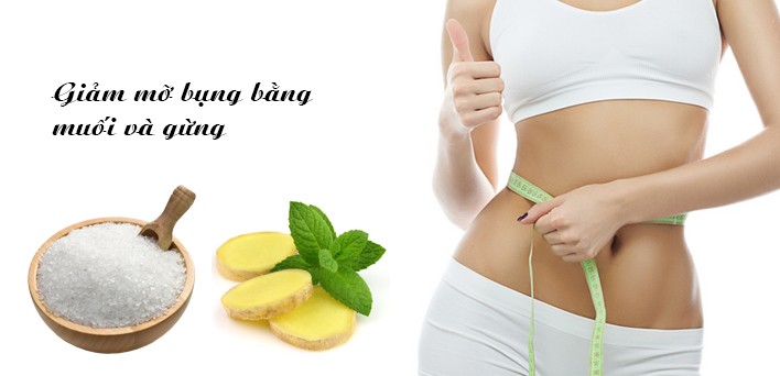 Bất ngờ với cách giảm mỡ bụng bằng muối rang gừng