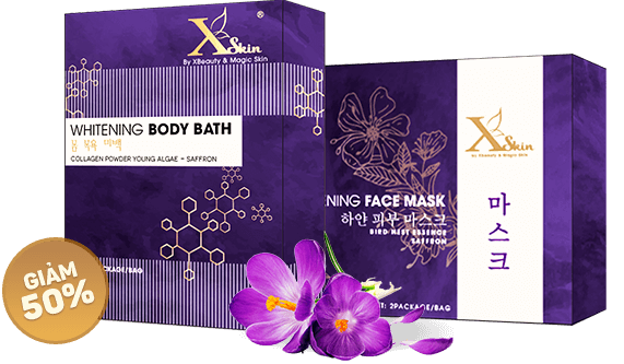 X-skin - bộ sản phẩm làm trắng da mặt và body nổi tiếng của Hàn Quốc